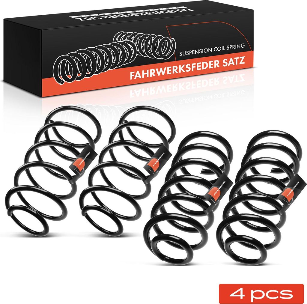 Frankberg 4x Fahrwerksfeder Vorne Hinten für Volvo XC70 Cross Country 2.4L 2000-2007