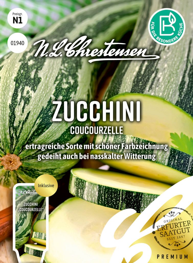 Zucchini Coucourzelle | Zucchinisamen von N.L. Chrestensen