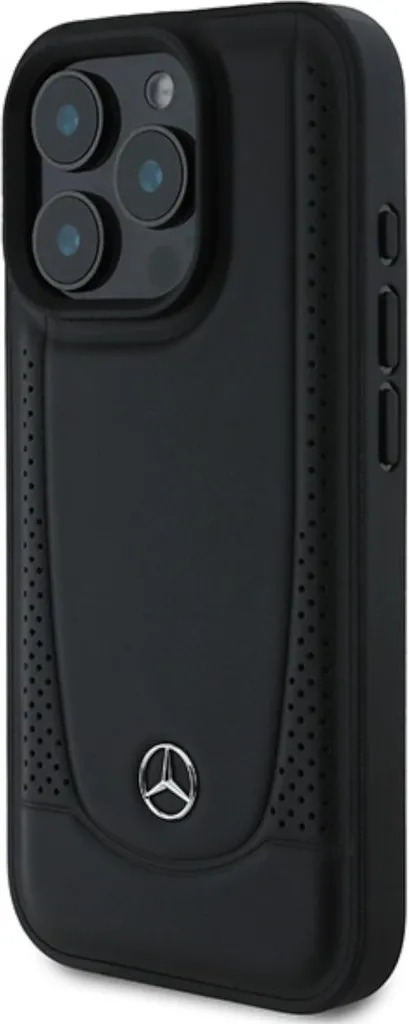 Custodia iPhone 16 Pro Mercedes Urban Pelle Nera | Stile e Protezione