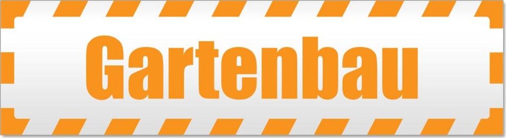 Gartenbau gestreift Magnetschild Schild magnetisch