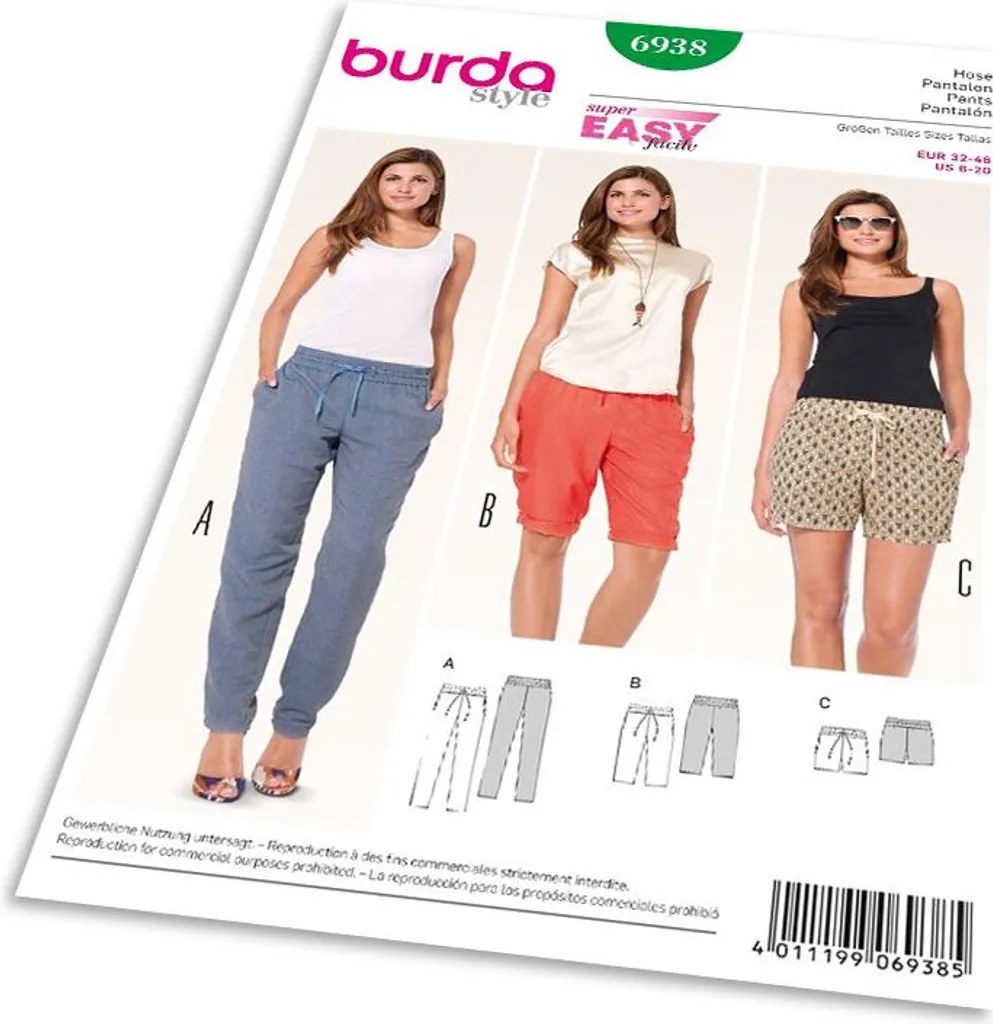 Réussir son Pantalon sans Braguette : Patron Burda 6938 Facile et Rapide