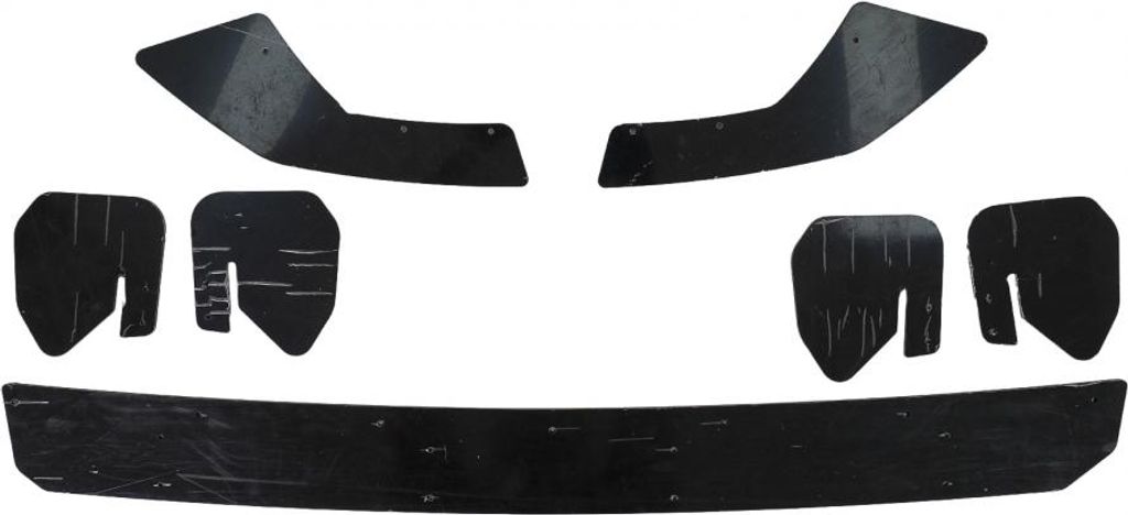 Heckverlängerung Splitter für Diffusor für VW Golf 8 Schrägheck Mk8 MQB 2020+.