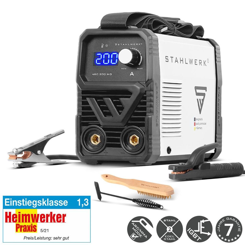 STAHLWERK Elektroden-Schweißgerät ARC 200 MD – MMA (E-Hand) Produktbild 