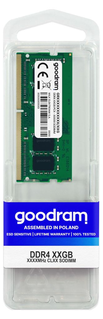 GOODRAM Memoria DDR4 SODIMM 16GB 3200MHz CL22 Immagine del prodotto 