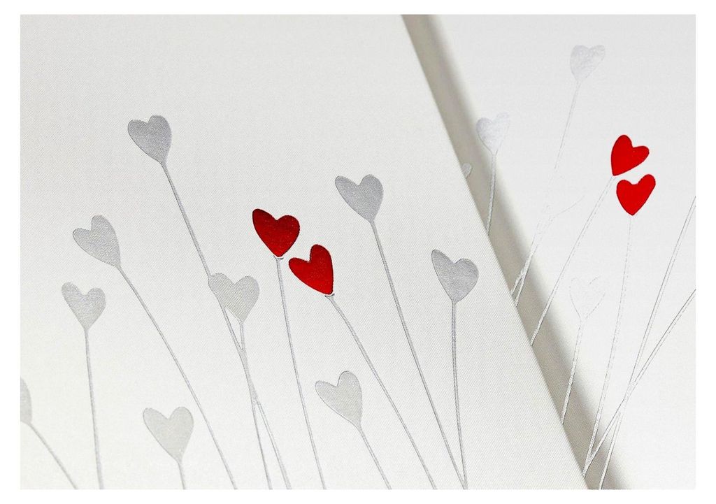 Aufbewahrungsboxen in Weiß mit Prägung Hochzeit Bleeding Heart