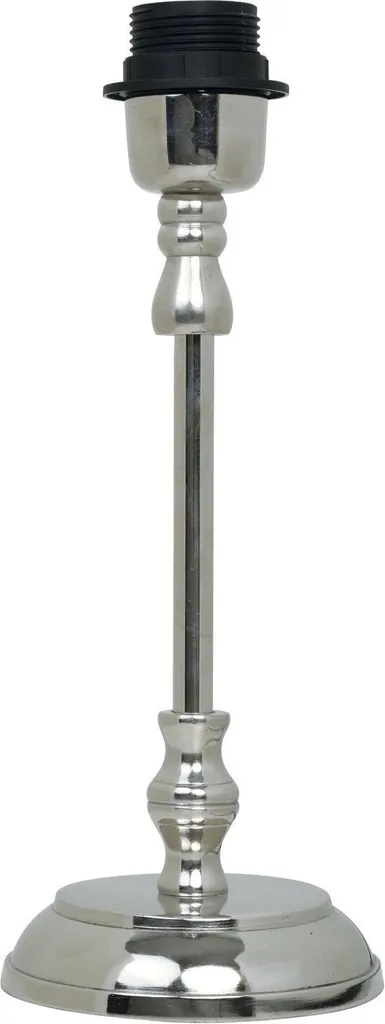Lampe à poser pied rond en nickel Mithun H25cm pour salon et chambre