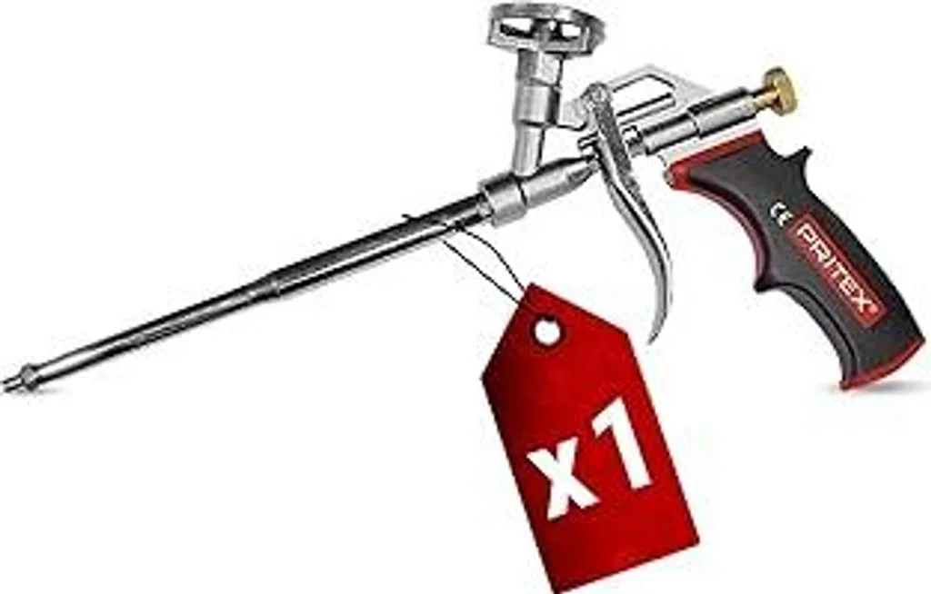 Pistola per Schiuma da Costruzione PRITEX Metallo con Grip Gommato