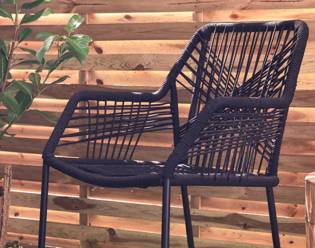 Salon de Jardin Compact Résistant aux Intempéries avec Table Mosaïque - 7