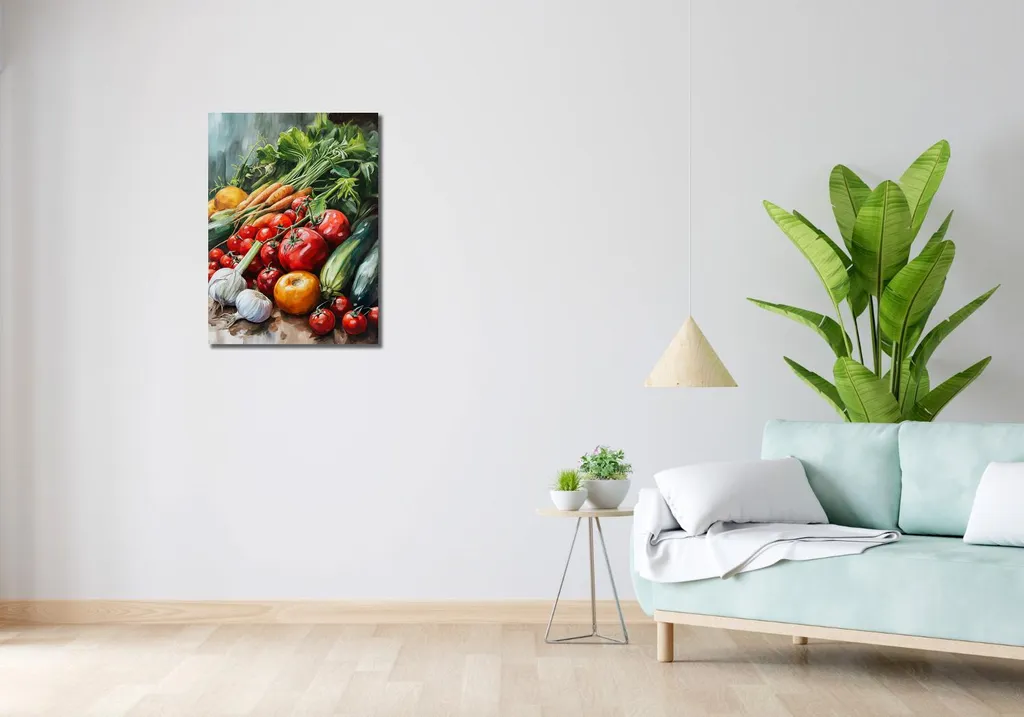 Image 50 x 70 cm Richesse des fruits du jardin - Affiche Déco Cuisine