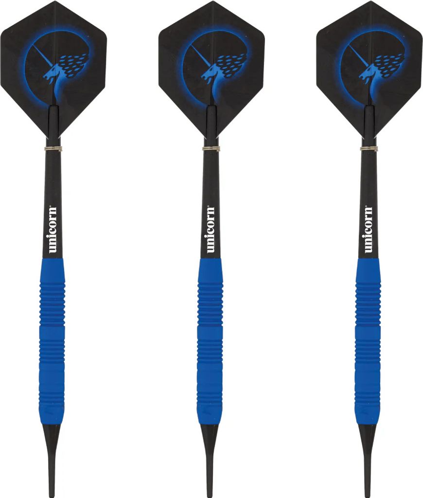 Unicorn Academy|Spin Master|Amigo unicorn Core Plus Rubberised Blue Brass Soft Dart, 18 Gr.