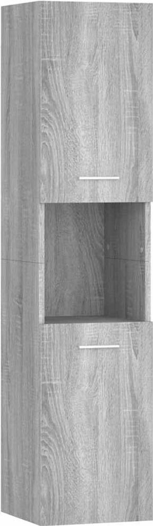 vidaXL Koupelnová skříňka Grey Sonoma 30x30x130 cm Dřevěný Obrázek produktu 