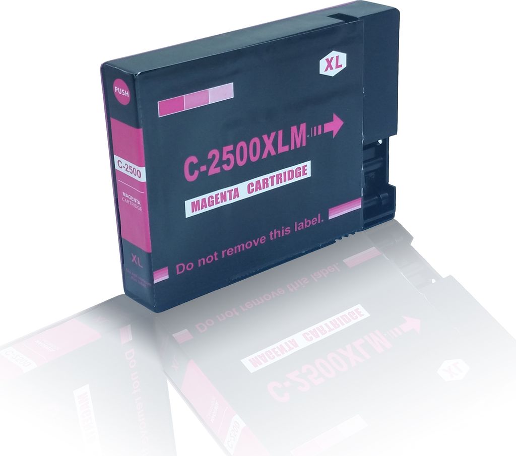 kompatible Tintenpatrone - Magenta - für Canon Maxify iB 4000 Series iB 4050 MB 5000 Series MB 5050 MB 5300 Series MB 5350 PGI2500XLM PGI-2500XLM ...