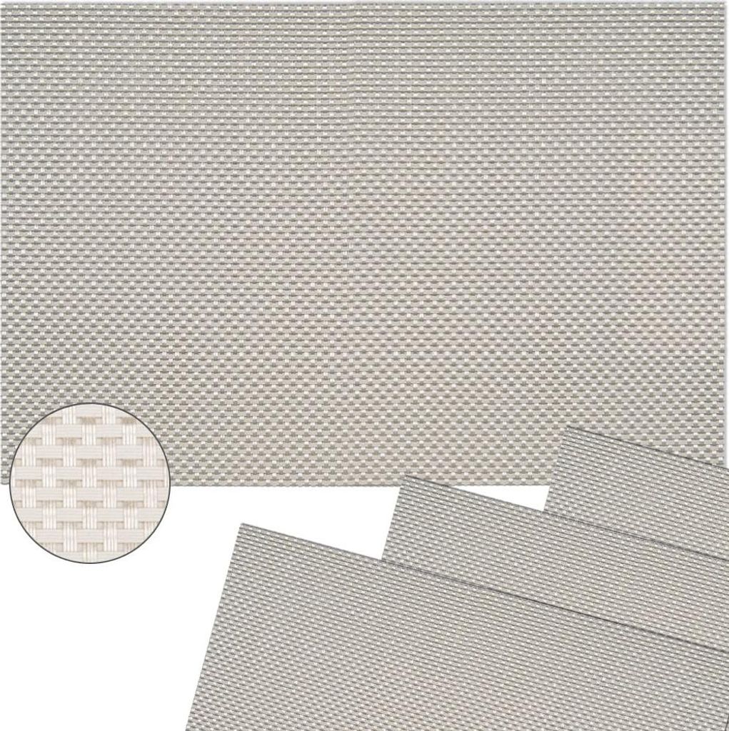 Tischset ELEGANCE weiß 4er Tischunterlage als Tischdeko