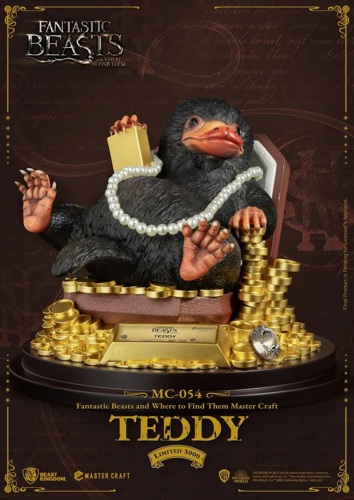Statue Master Craft Les Animaux Fantastiques Teddy Niffleur 21 cm