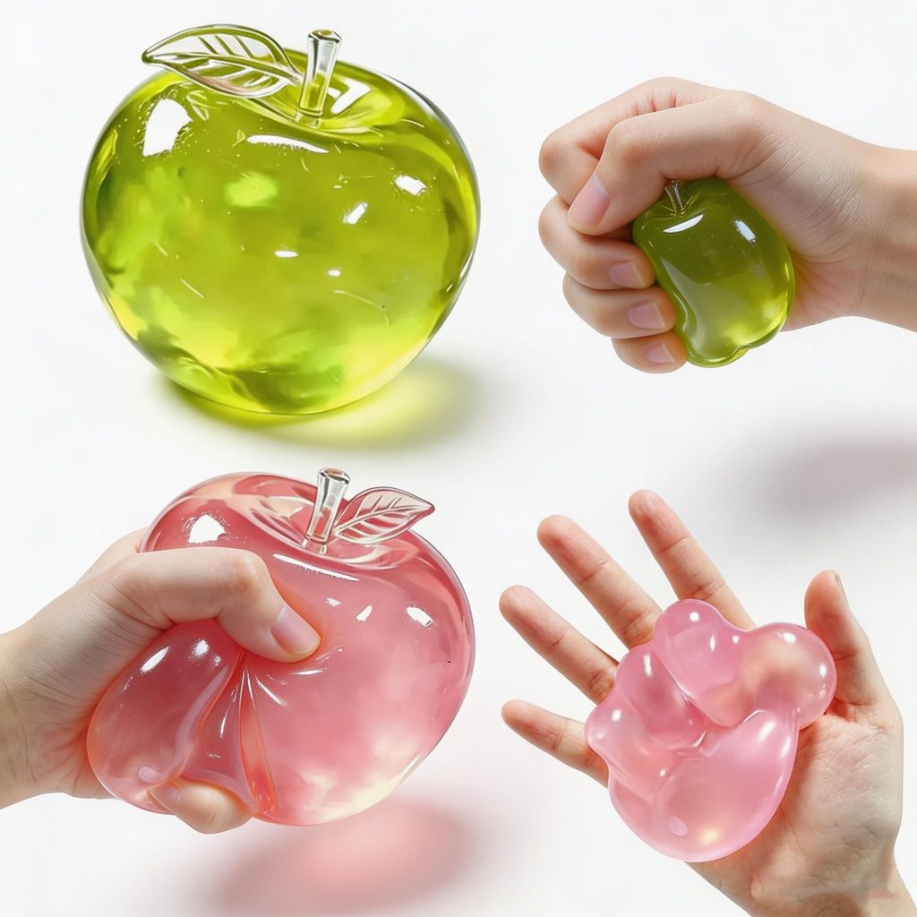 Minicee 2er Set Apfel Squishy – Sensorik & Anti-Stress Produktbild 