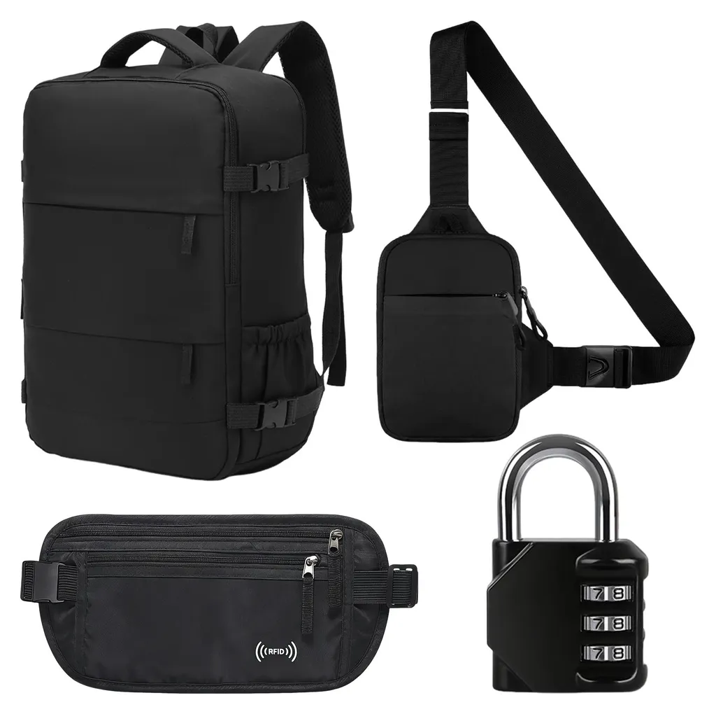 Kit de sécurité ProximaX : sac à dos, pochette et banane avec anti-RFID