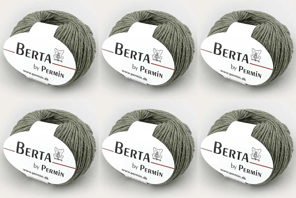 Fil pour tricot bébé et adulte Berta Permin laine coton Oeko-Tex 6 pel
