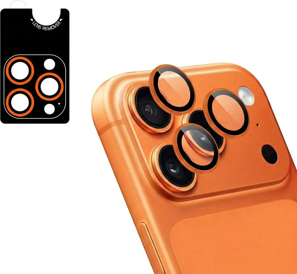 Protezione Obiettivo iPhone 17 Pro Max Arancione Imoshion 2-Pack