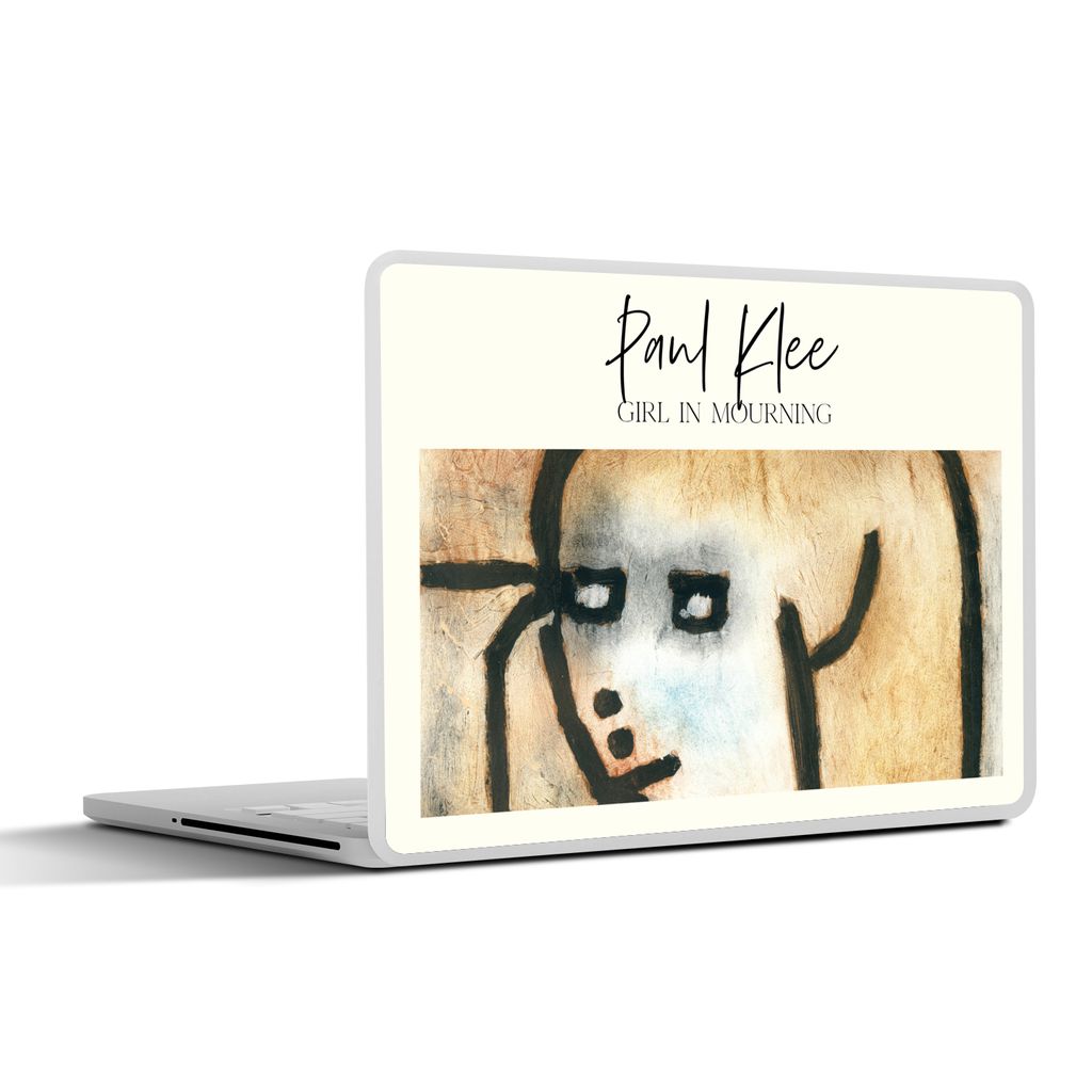 MuchoWow Laptop Aufkleber Sticker Cover Paul Klee - Trauerndes Mädchen - Gemälde 32.5x23.5 cm - Sticker für Laptop - Selbstklebend