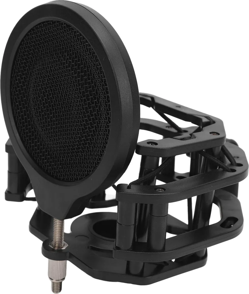Support de microphone en aluminium réglable et son clip de studio - 3