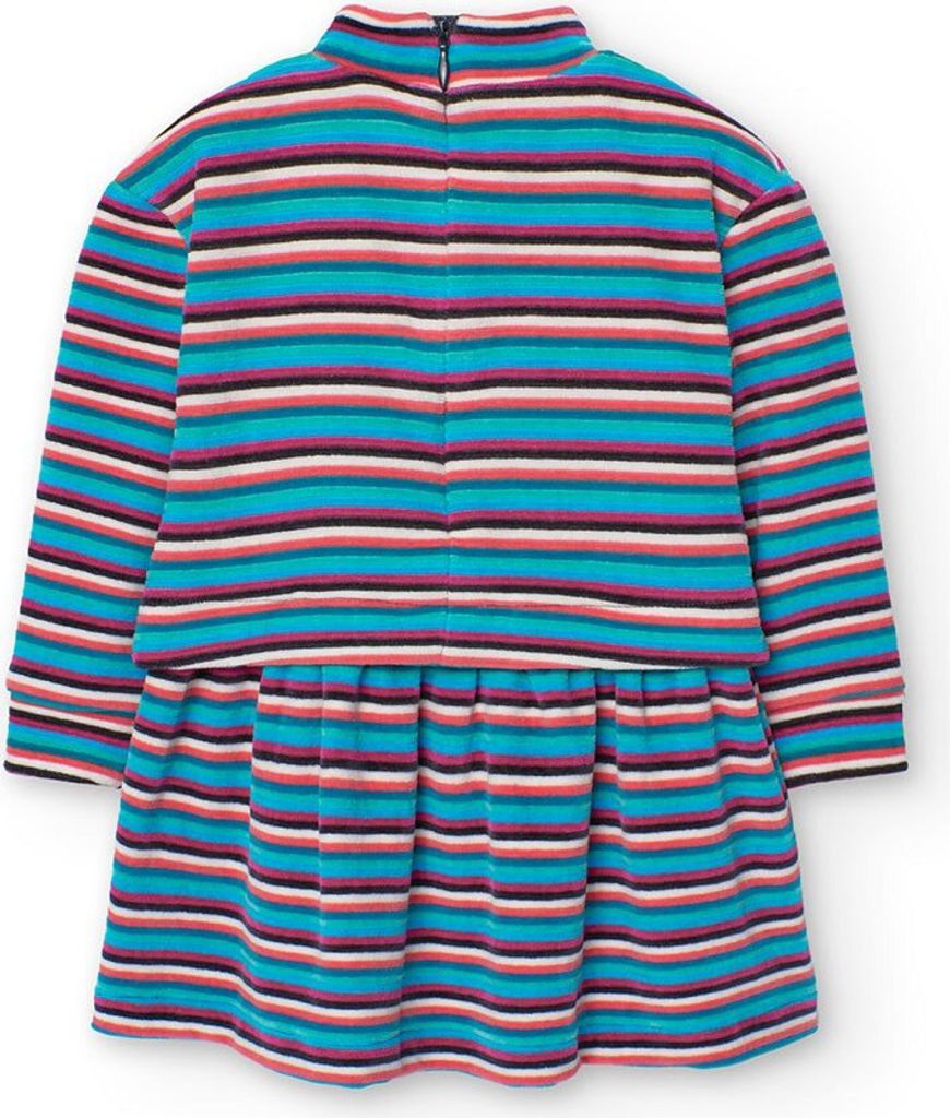Boboli Velour Striped Kleid Mehrfarbig 5 Years Mehrfarbig 5 Years