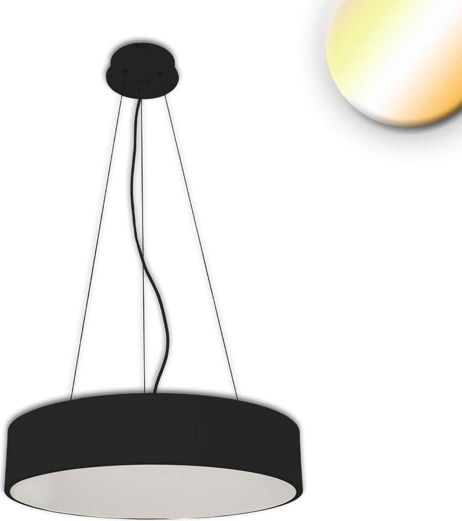 ISOLED LED Hängeleuchte, DN800, schwarz, 105W, ColorSwitch 3000/3500/4000K, dimmbar