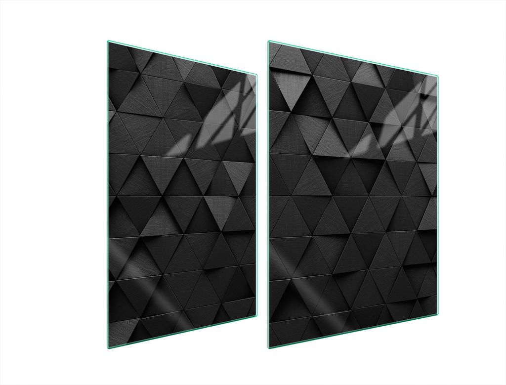 Glasschutzplatte Für Herd 70X52 Schwarz