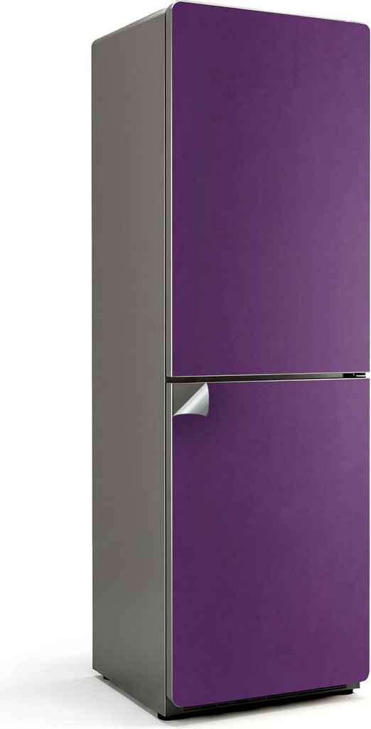 Farbe Braun – Kühlschrank Aufkleber – Klebefolie Kühlschrank – Kühlschrank Nachbildung – Kühlschrankfolie selbstklebend – Küchen Nac...