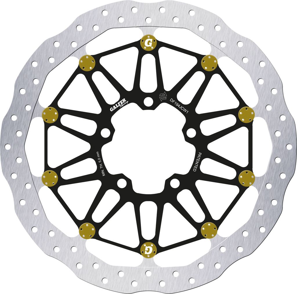 Bremsscheibe Set Galfer 2x DF194JCW1G03 WAVE FLOATECH ROAD schwimmend vorne 330x6mm für Kawasaki ZX-10R 1000 ccm Bj. 2016