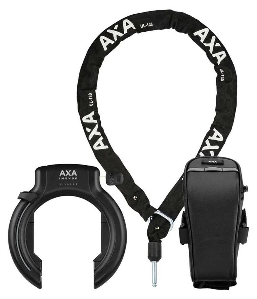 AXA Imsenso XL Rahmenschloss AZ + ULC 130 Plug-In Chain + Produktbild 