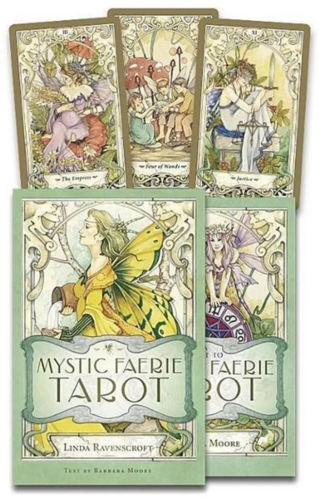 Jeu de Tarot Divinatoire Mystic Faerie pour Guidage Spirituel et Oracle