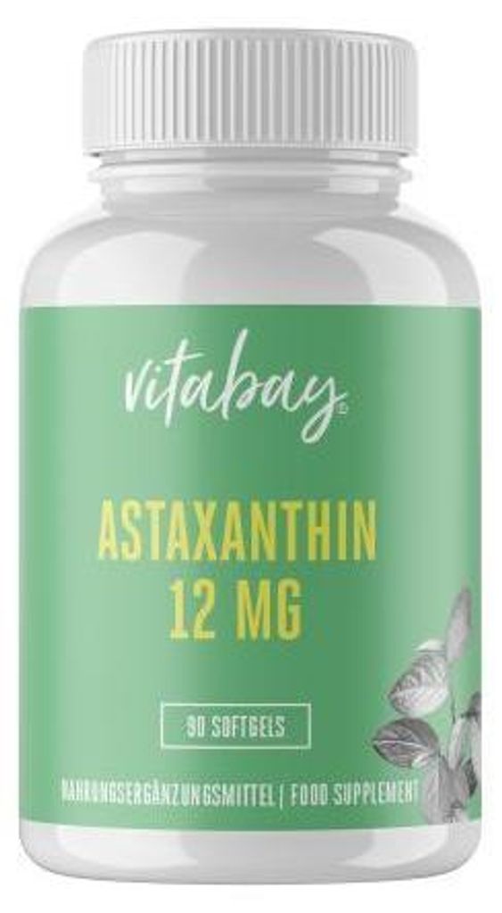 Astaxanthin 12 mg Softgel-Kapseln Mikroalge vegan 90 St Produktbild 