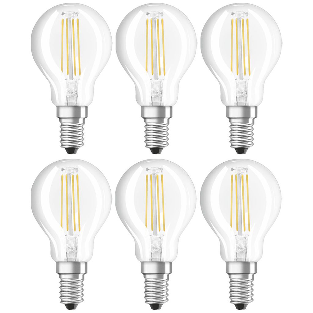 Osram E14 4.5W B01I74GNPG 6PACK LED-Tropfen, Sockel E14, Produktbild 