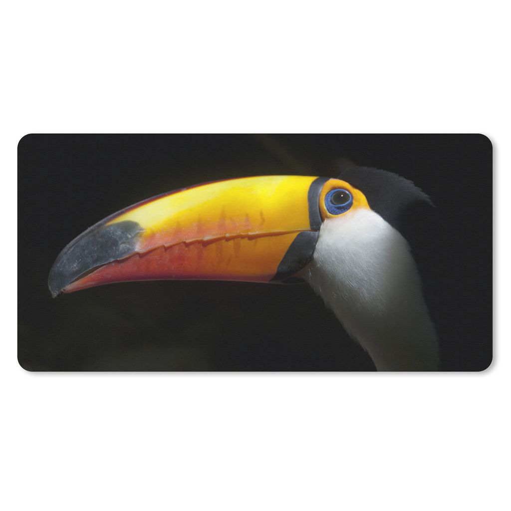 MuchoWow Mauspad Mousepad Tukan - Vogel - Schnabel 60x30 cm - Mousepads - Maus Mat - Pad - Mausunterlage - Nachhaltig
