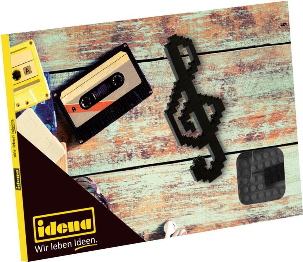 Idena 40143 Postkarte Notenschlüssel Mini- Bausteine