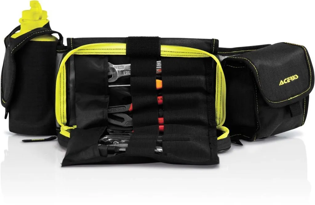 Sac Banane ACERBIS PROFILE Jaune : Transportez vos Outils Moto sans Gêne