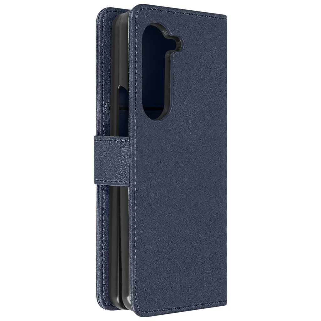 Cover Magnetica Galaxy Z Fold 5 Blu Scuro | Slot Carte RFID e Protezione