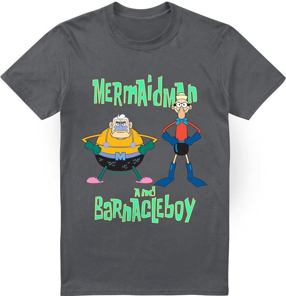 SpongeBob SquarePants - T-Shirt für Herren TV6626 (XL) (Holzkohle)