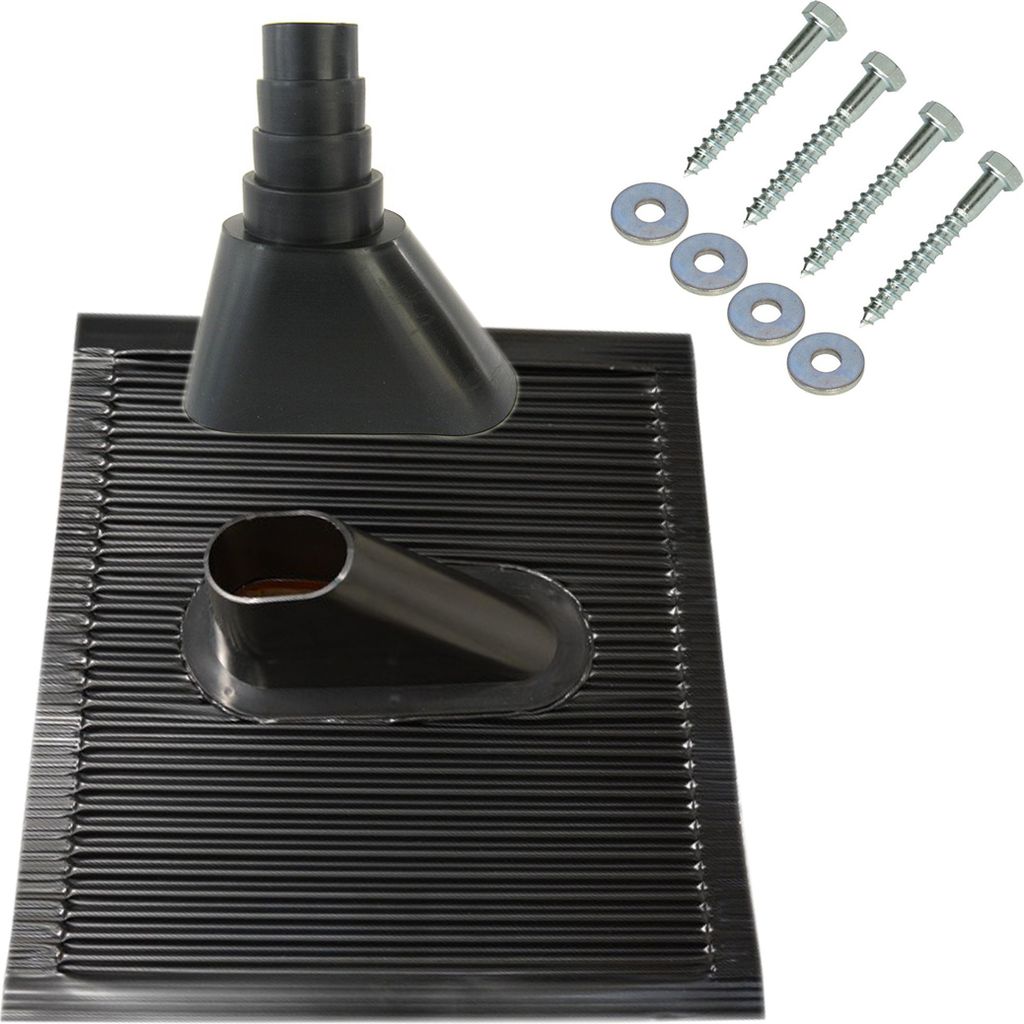 PremiumX SAT Dachsparrenhalter Montage Set Sparrenhalter universal ALU Abdichtung für Masten schwarz