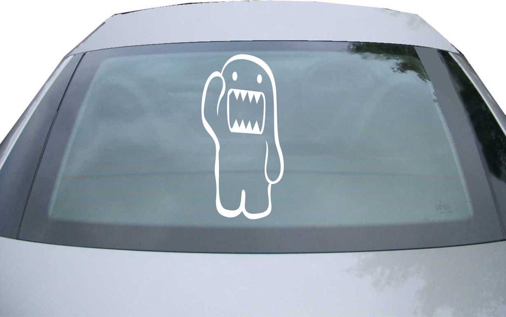 Indigos UG - Aufkleber Heckscheibe & Motorklappe DE2020 - weiß - 600x300 mm - Domo - Auto Scheiben Fenster Heckklappe Tuning Racing JDM - Die cut