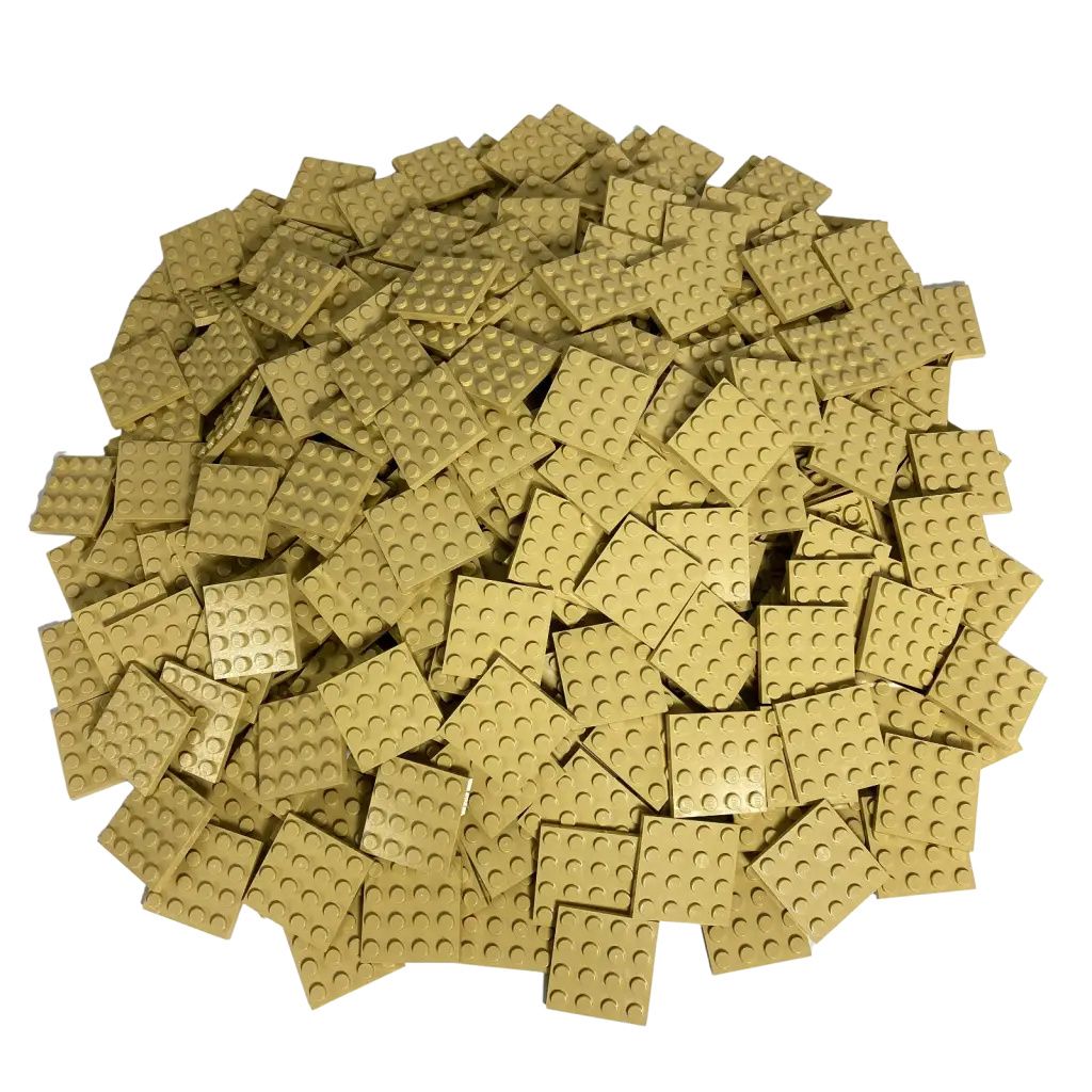 LEGO 4x4 Platten Bauplatten Hellbeige - 3031 NEU! Menge 100x