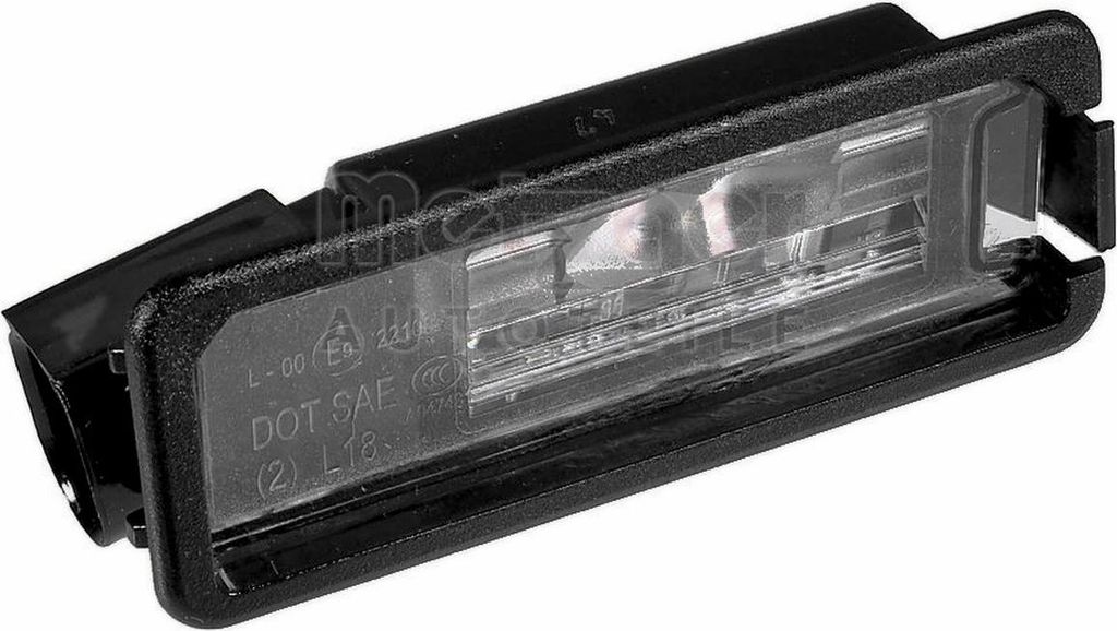 Kennzeichenleuchte rechts LED glasklar mit LED METZGER für u.a. SEAT LEON