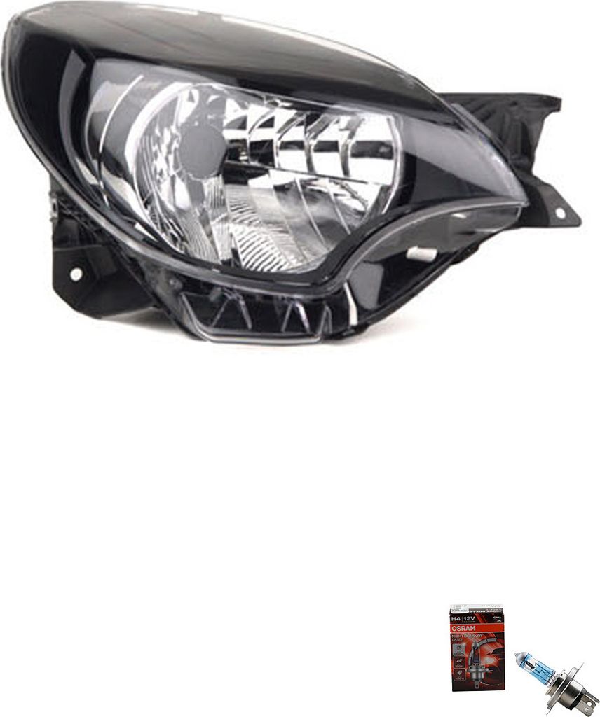 Johns, Scheinwerfer + Osram Night Breaker Laser passend für Renault Twingo II - Rechts 260102893R 260104611R