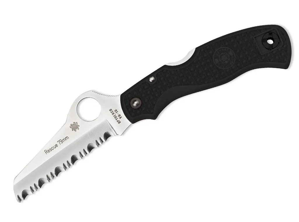 Sortez d'un véhicule d'urgence avec le couteau Rescue 79mm noir coupe-ceinture
