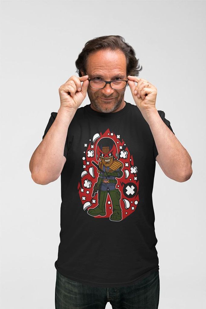 D&B Uni Polo PC00059 Judge DRot Schwarz-Größe 2XL