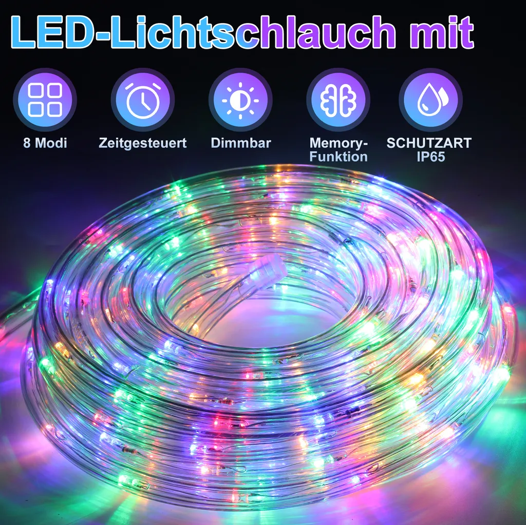 Luci di Fata 10M LED Multicolore Hengda - Decorazione Interni ed Esterni - 2