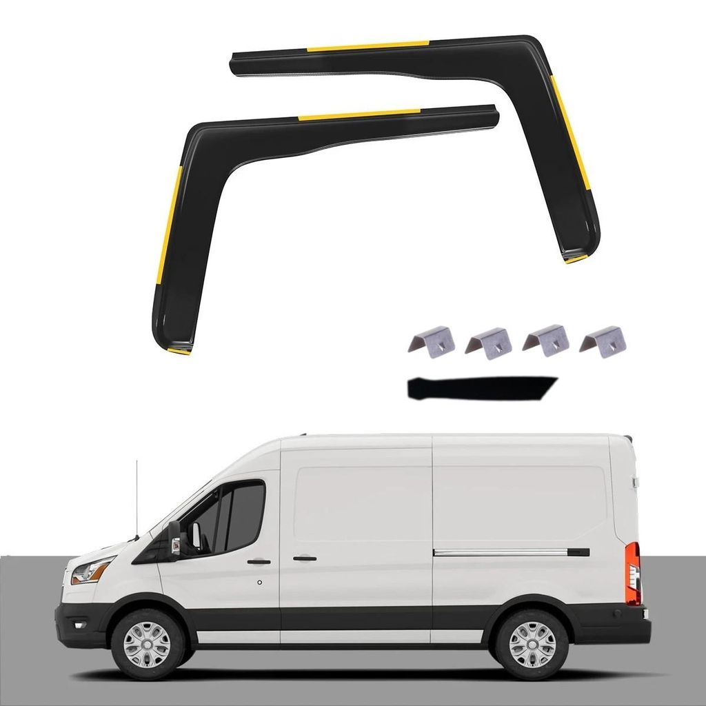 Satz mit 2 Stück Windabweiser für FORD TRANSIT – ab 2014