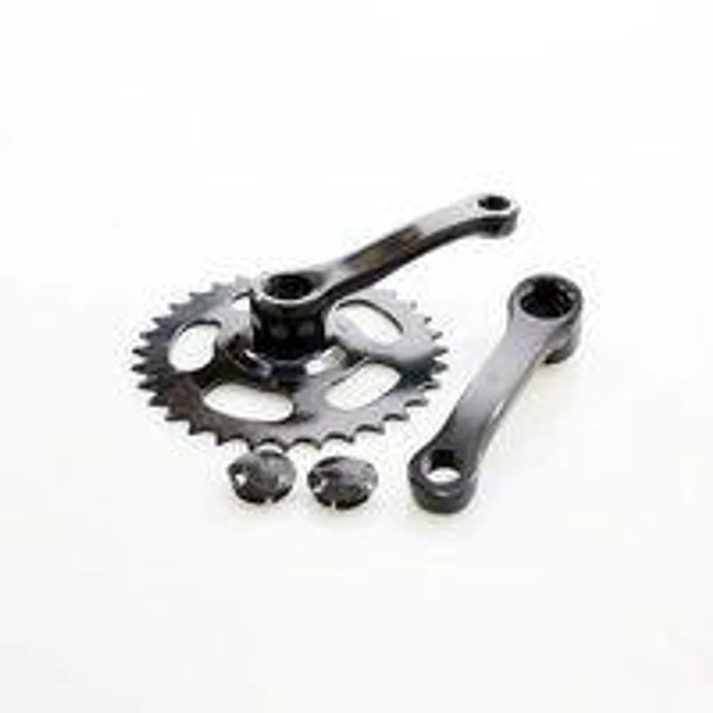 Pédalier mono-plateau 32 dents 102mm noir pour rénovation vélo junior