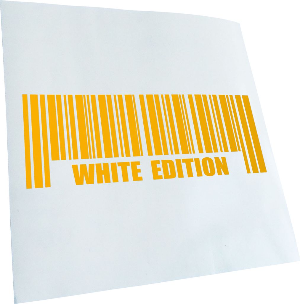 Kiwistar - Autoaufkleber - White Edition V2 - Gelb - 40x14cm - Aufkleber für Auto, Laptop, Fahrrad, LKW, Motorrad mehrfarbig JDM Decal Racing