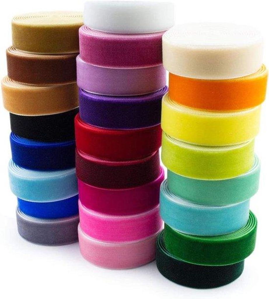 3/4 Zoll weiches Lint - 50 Yards - 25 Farben Günstigepack